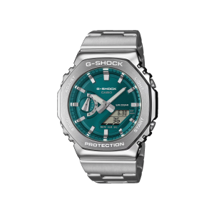 Reloj G‑Shock GM‑2110D‑3A1DR acero con esfera verde