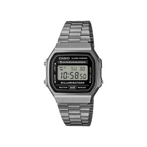 Reloj Casio Vintage A168WGG‑1ADF gris gunmetal digital Título: Casio A168WGG‑1ADF