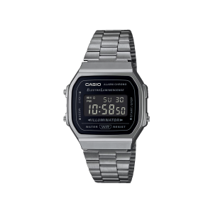 Reloj Casio A168WGG‑1B vintage negro gunmetal digital