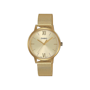 Reloj Casio LTP‑E157MG‑9ADF mujer dorado minimalista con esfera champagne