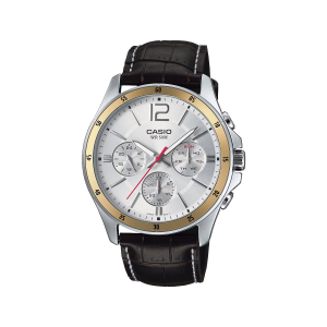 Reloj Casio MTP‑1374L‑7AVDF hombre cuero marrón