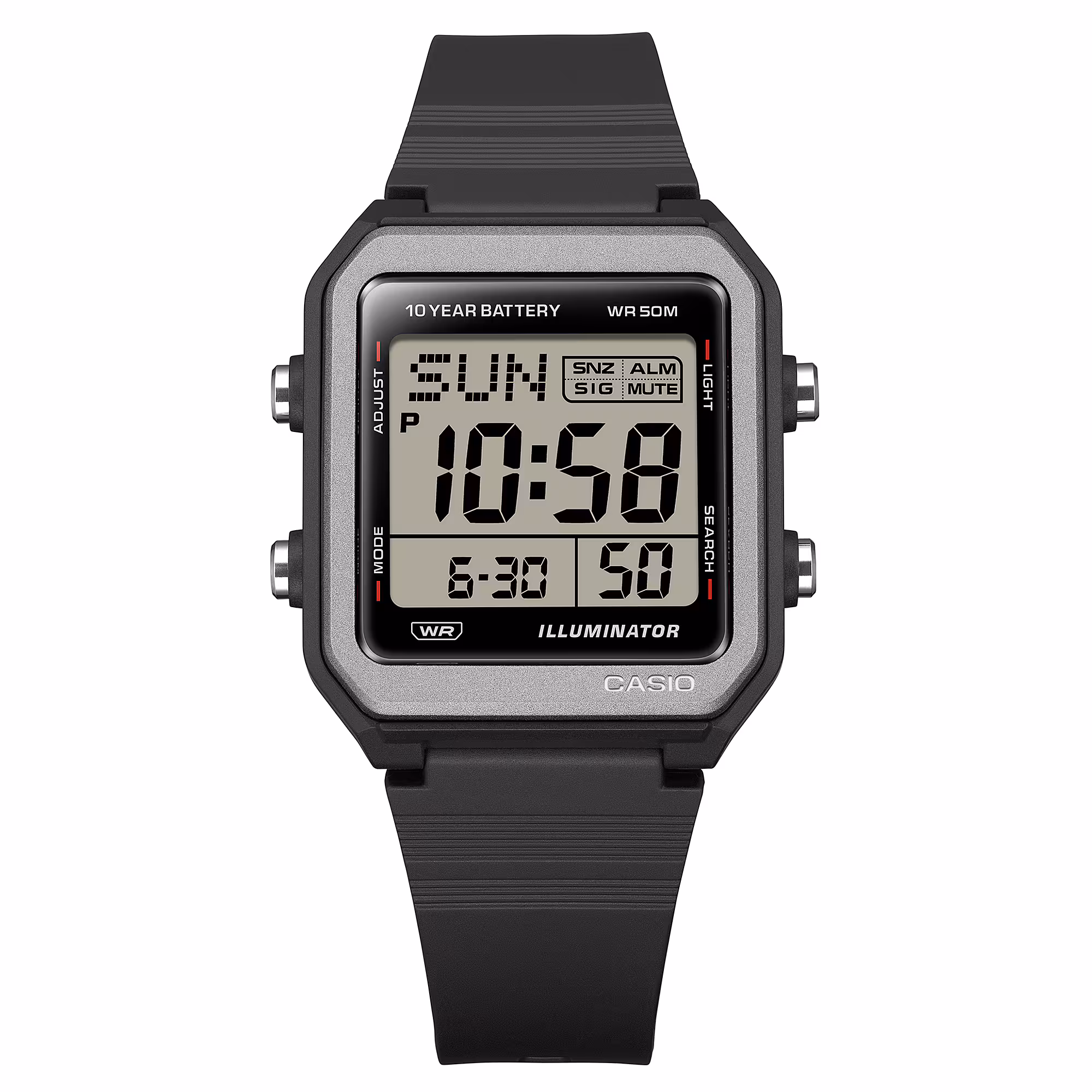 Reloj Casio W-221H-1AVDF Hombre — Digital Negro Deportivo con Cronómetro, Alarma y Resistencia 50M – Casio Perú Reloj Casio W-221H-1AVDF Hombre — Digital Negro Deportivo con Cronómetro, Alarma y Resistencia 50M - Imagen 4