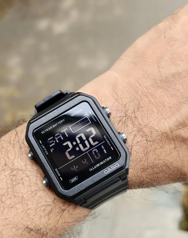 Reloj Casio W-221H-1BVDF Hombre — Digital Negro con Detalles Grises Deportivo con Cronómetro y Alarma – Casio Perú Reloj Casio W-221H-1BVDF Hombre — Digital Negro con Detalles Grises Deportivo con Cronómetro y Alarma - Imagen 2