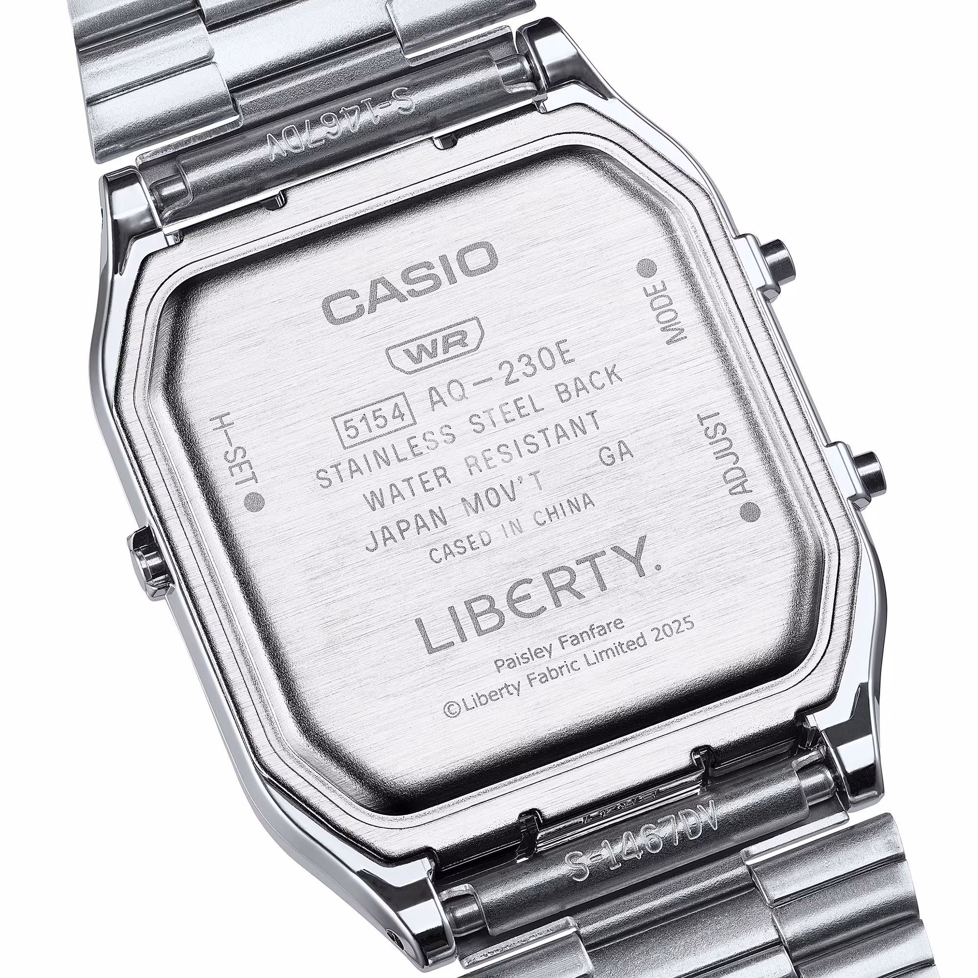 Reloj Casio Vintage x Liberty AQ-230ELT-7A Edición Limitada Plateado Ana-Digi – Casio Perú Reloj Casio Vintage x Liberty AQ-230ELT-7A Edición Limitada Plateado Ana-Digi - Imagen 6