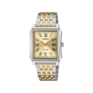 Reloj Casio MTP-B190SG-9BV Tank bitono rectangular elegante