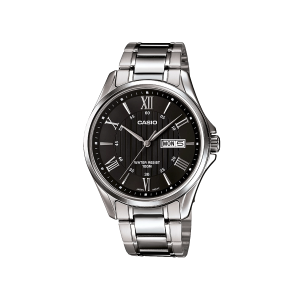 Reloj Casio MTP-1384D-1A GADA negro elegante acero hombre
