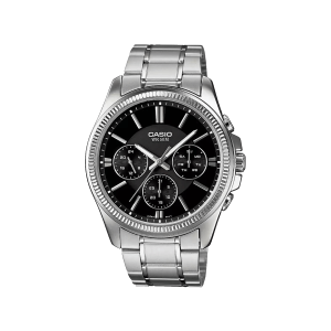 Reloj Casio MTP-1375D-1A negro acero hombre deportivo elegante