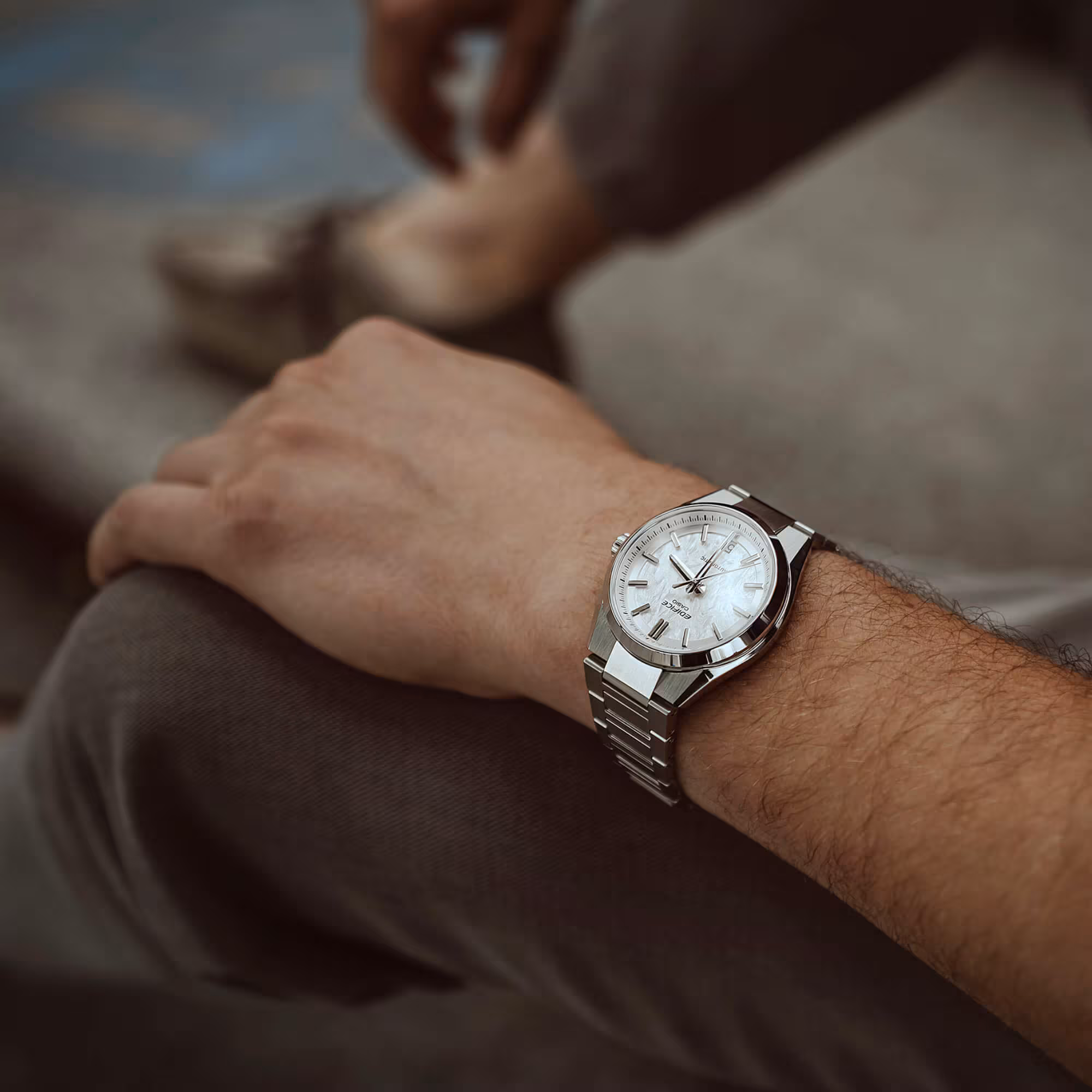 Reloj Casio Edifice EFK-100D-7A Automático Hombre — Acero Zafiro Edición Mecánica – Casio Perú Reloj Casio Edifice EFK-100D-7A Automático Hombre — Acero Zafiro Edición Mecánica - Imagen 2