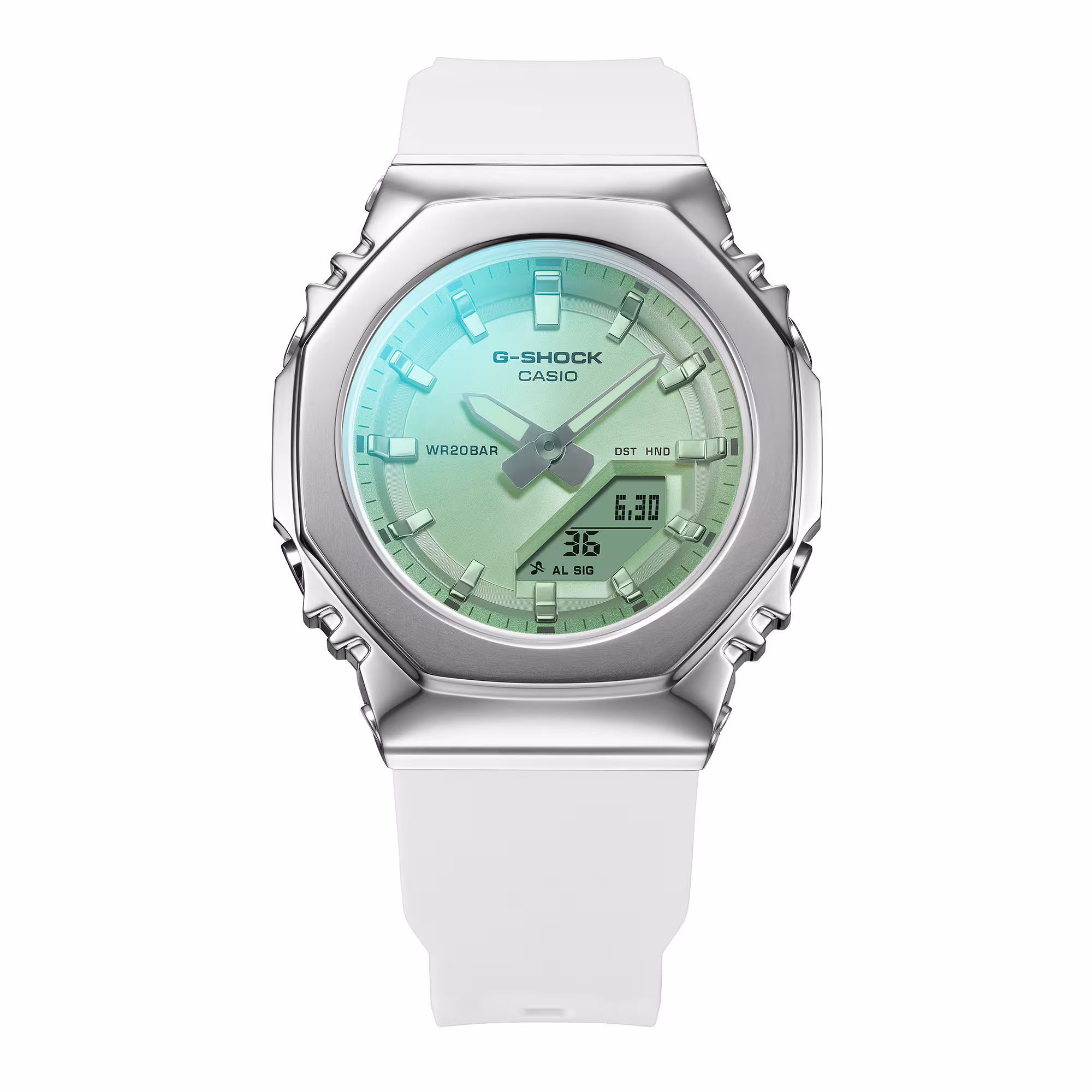 Reloj Casio G-Shock GM-S2110SR-7ADR Mujer – Rosé Gold Blanco Analógico Digital 200M – Casio Perú Reloj Casio G-Shock GM-S2110SR-7ADR Mujer – Rosé Gold Blanco Analógico Digital 200M - Imagen 4