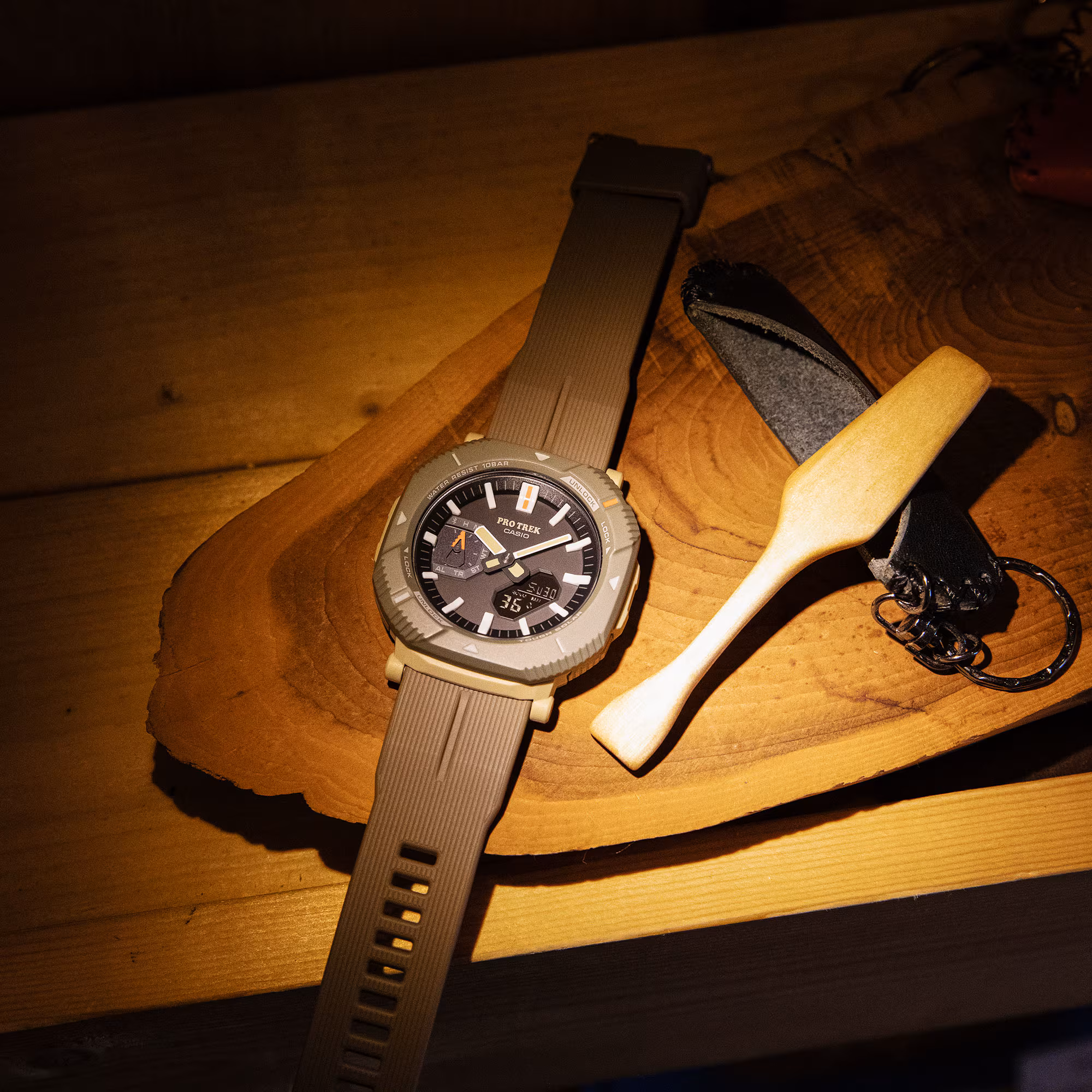 Reloj Casio Pro Trek PRJ-B001-5 Hombre — Solar Bluetooth Ultraligero Táctico – Casio Perú Reloj Casio Pro Trek PRJ-B001-5 Hombre — Solar Bluetooth Ultraligero Táctico - Imagen 7