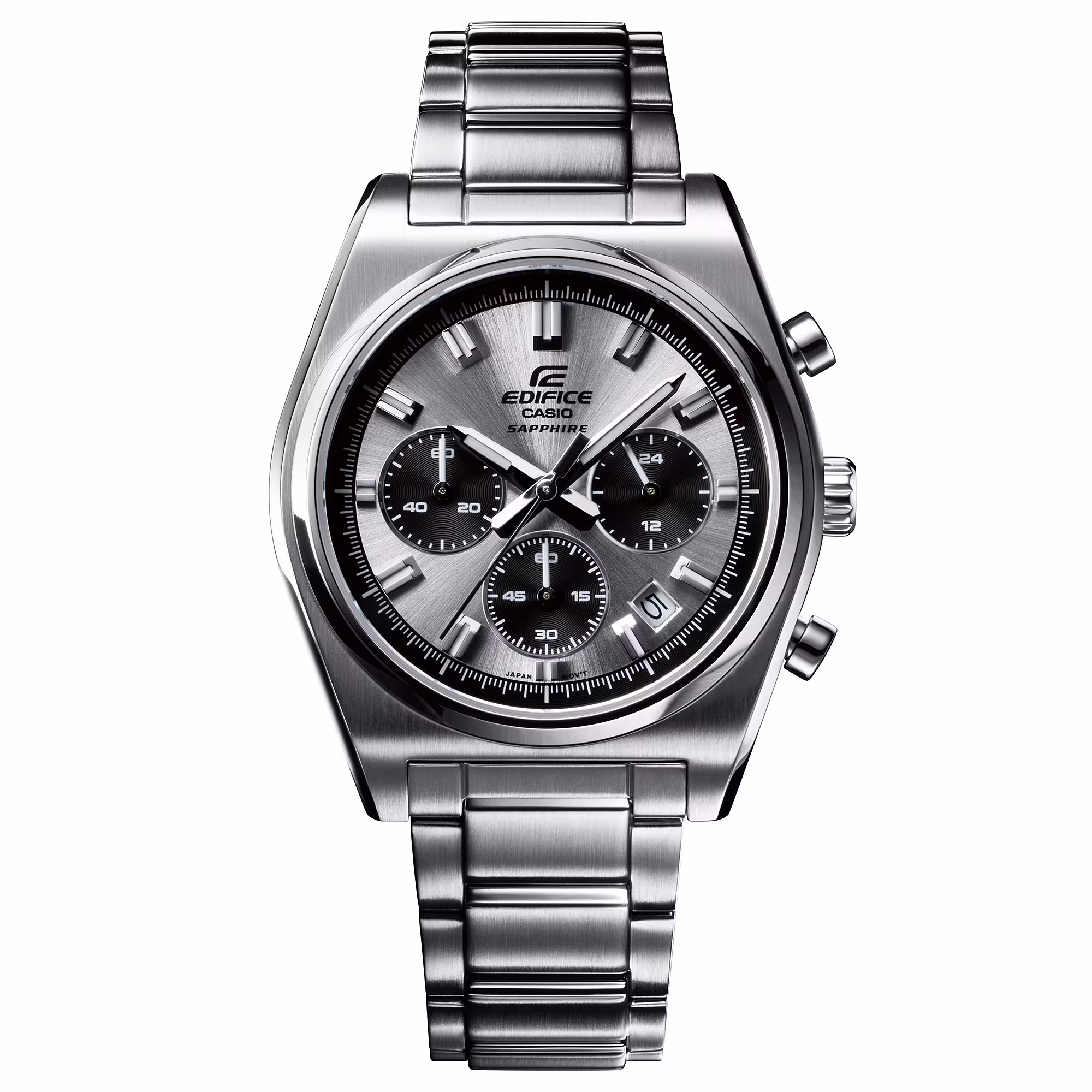 Reloj Casio Edifice EFB-730D-7AVUDF Hombre – Cronógrafo Blanco Acero Inoxidable con Cristal de Zafiro 100M – Casio Perú Reloj Casio Edifice EFB-730D-7AVUDF Hombre – Cronógrafo Blanco Acero Inoxidable con Cristal de Zafiro 100M - Imagen 2