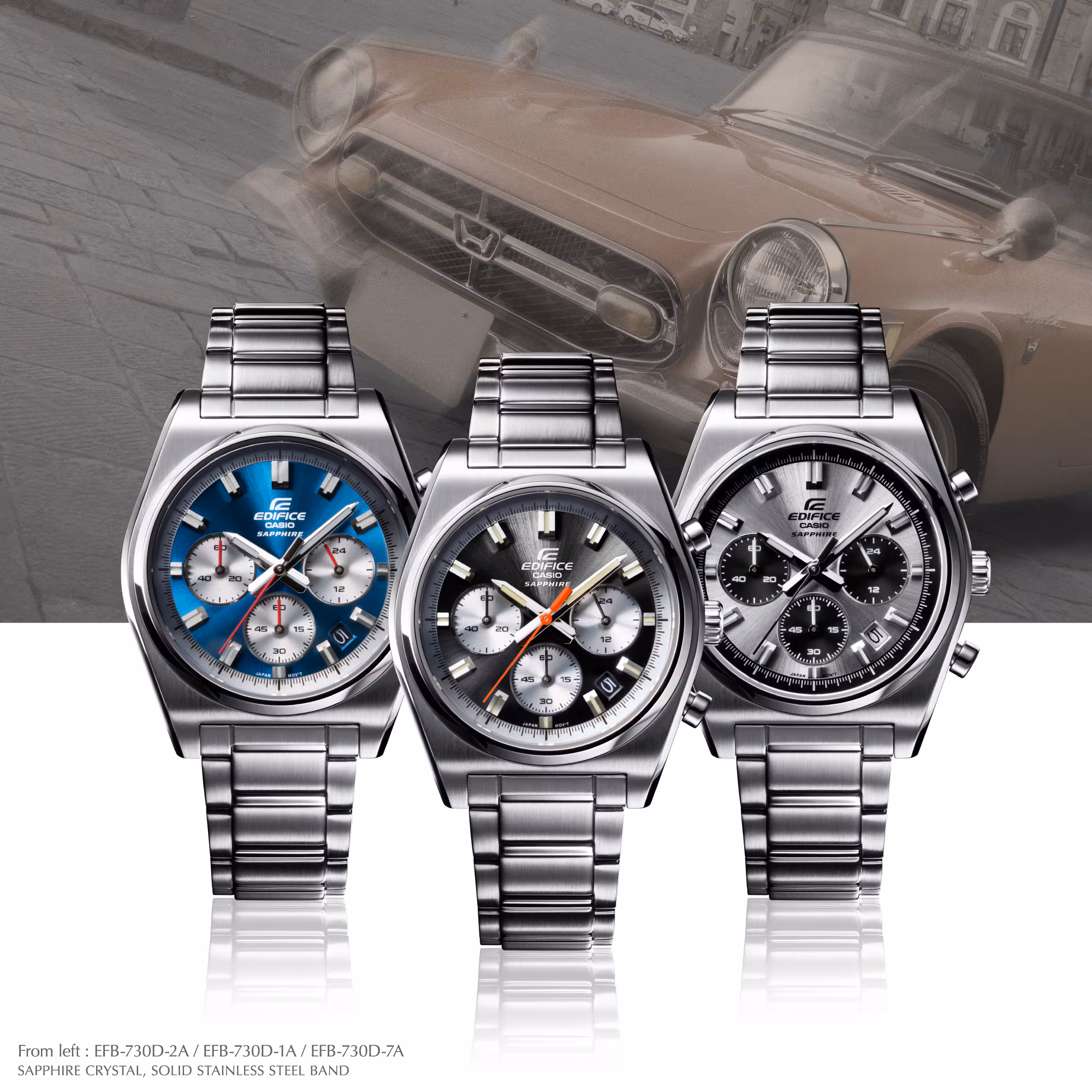 Reloj Casio Edifice EFB-730D-7AVUDF Hombre – Cronógrafo Blanco Acero Inoxidable con Cristal de Zafiro 100M – Casio Perú Reloj Casio Edifice EFB-730D-7AVUDF Hombre – Cronógrafo Blanco Acero Inoxidable con Cristal de Zafiro 100M - Imagen 3