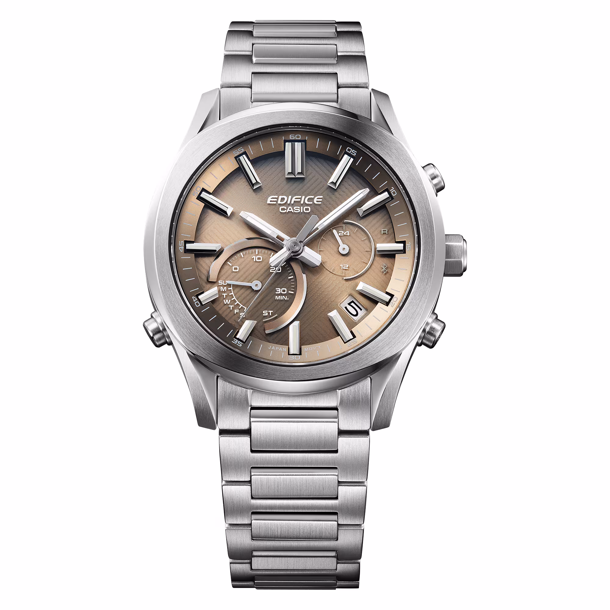 Reloj Casio Edifice EQB-1300D-5ADF Hombre – Bluetooth Tough Solar Cronógrafo Cobre Acero Inoxidable – Casio Perú Reloj Casio Edifice EQB-1300D-5ADF Hombre – Bluetooth Tough Solar Cronógrafo Cobre Acero Inoxidable - Imagen 4
