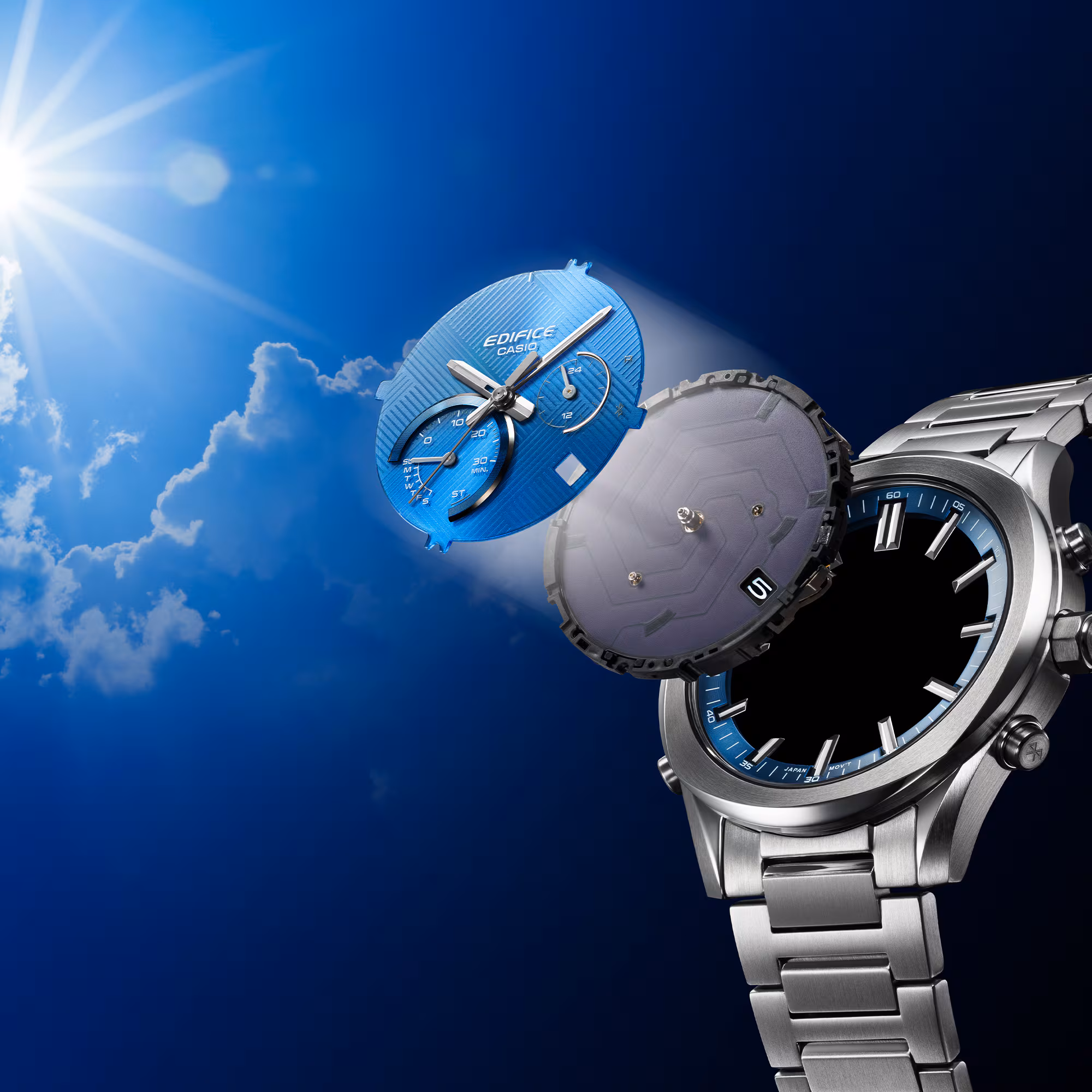 Reloj Casio Edifice EQB-1300D-2ADF Hombre – Bluetooth Cronógrafo Acero Inoxidable Azul – Casio Perú Reloj Casio Edifice EQB-1300D-2ADF Hombre – Bluetooth Cronógrafo Acero Inoxidable Azul - Imagen 7