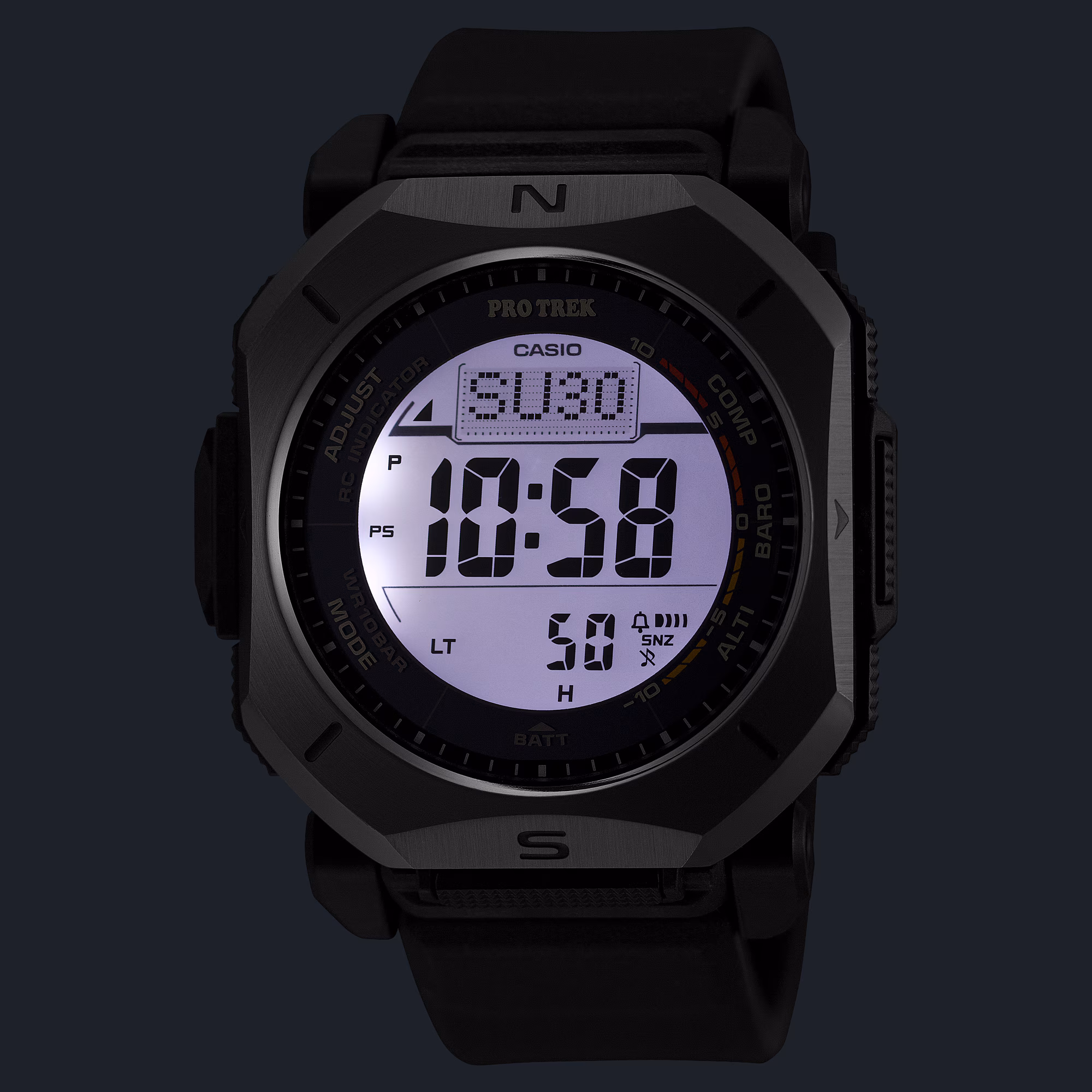 Reloj Casio Pro Trek PRW-69Y-1DR Hombre – Tough Solar Multiband 6 Triple Sensor 200M – Casio Perú Reloj Casio Pro Trek PRW-69Y-1DR Hombre – Tough Solar Multiband 6 Triple Sensor 200M - Imagen 5