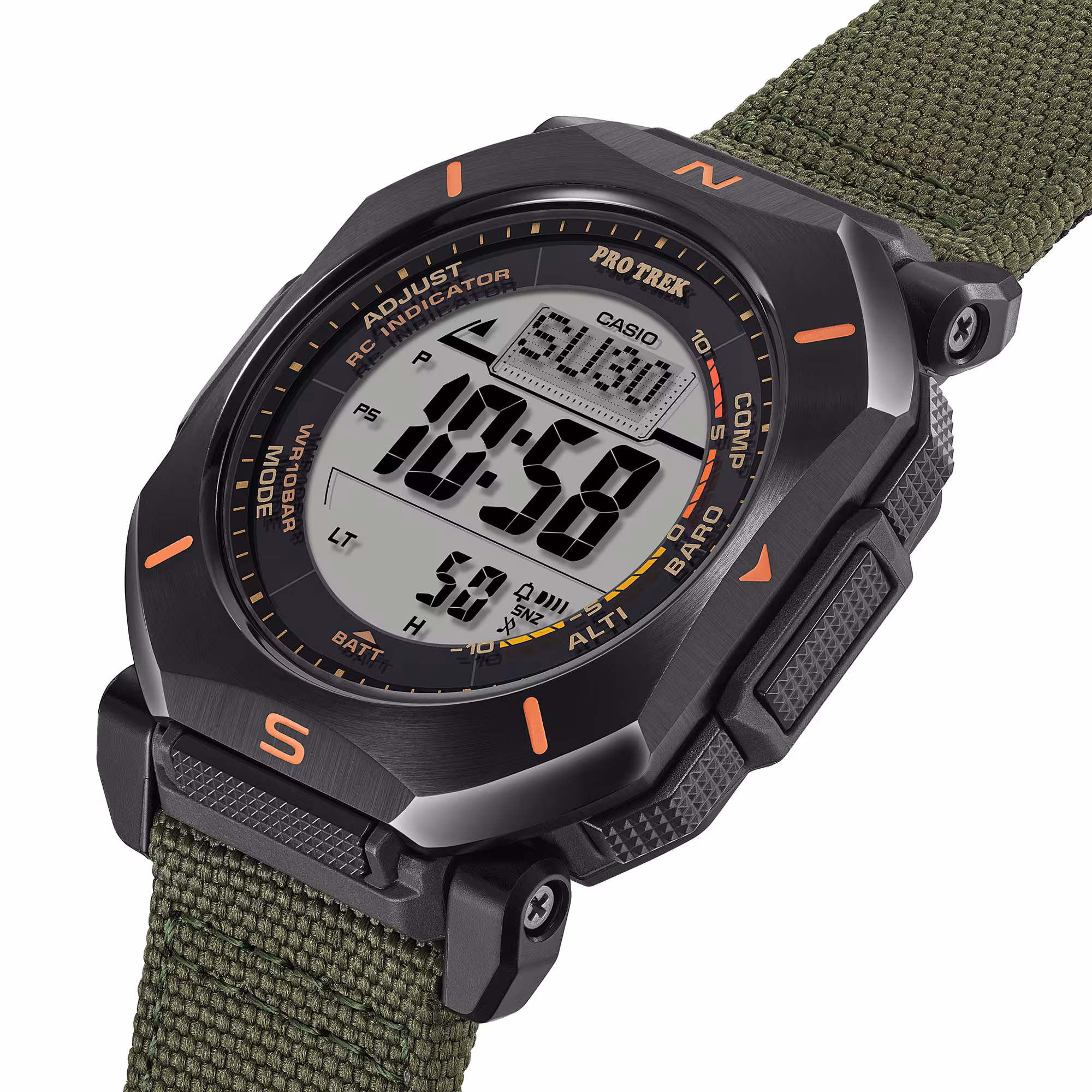 Reloj Casio Pro Trek PRW-69YB-3DR Hombre – Tough Solar Triple Sensor Outdoor Verde – Casio Perú Reloj Casio Pro Trek PRW-69YB-3DR Hombre – Tough Solar Triple Sensor Outdoor Verde - Imagen 4