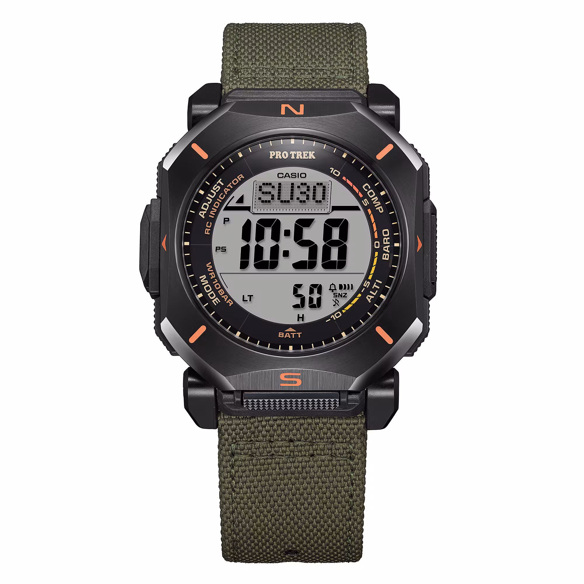 Reloj Casio Pro Trek PRW-69YB-3DR Hombre – Tough Solar Triple Sensor Outdoor Verde – Casio Perú Reloj Casio Pro Trek PRW-69YB-3DR Hombre – Tough Solar Triple Sensor Outdoor Verde - Imagen 8