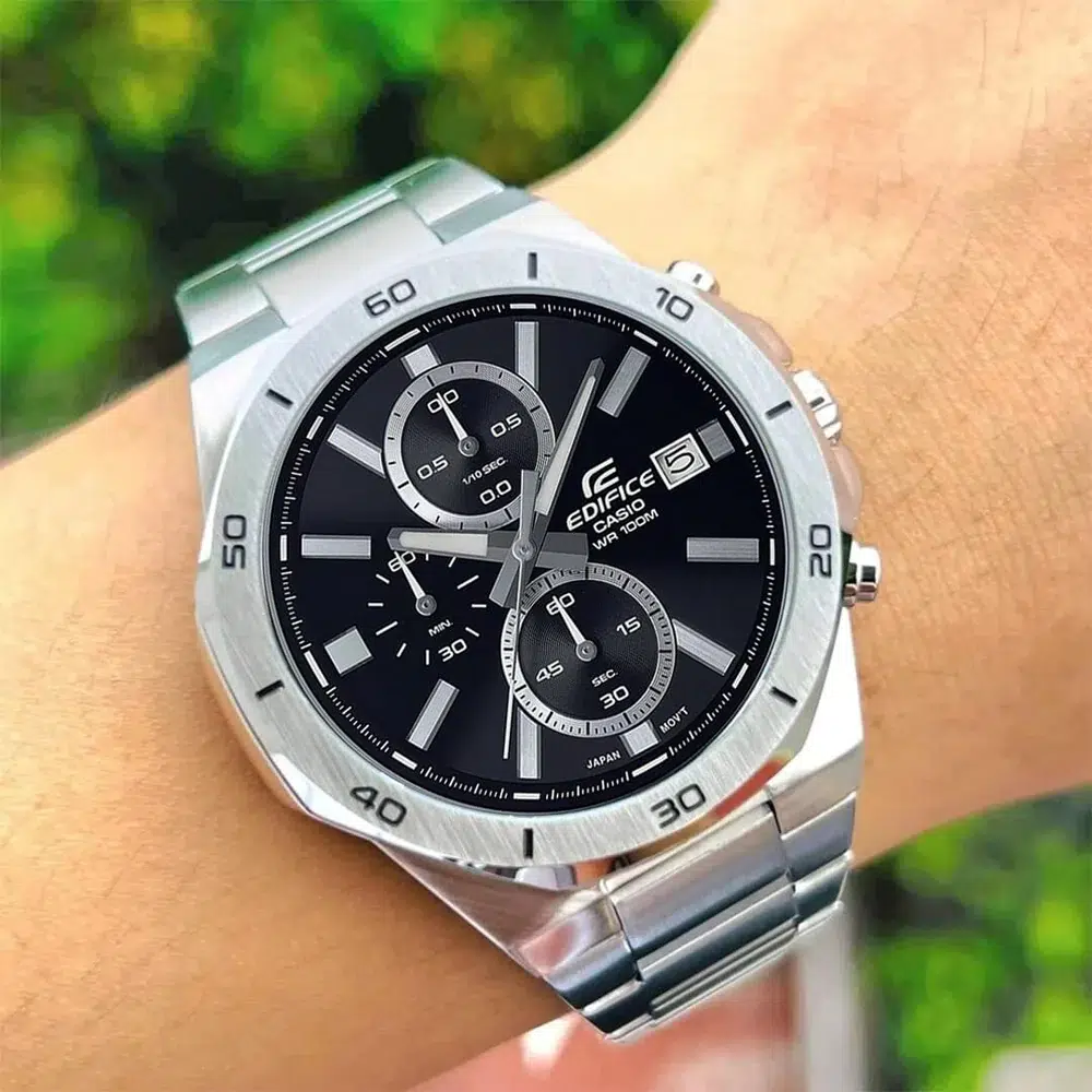 Reloj Casio Edifice EFV-640DC-1AVUDF Hombre – Cronógrafo Negro Acero Ionizado 100M – Casio Perú Reloj Casio Edifice EFV-640DC-1AVUDF Hombre – Cronógrafo Negro Acero Ionizado 100M - Imagen 4