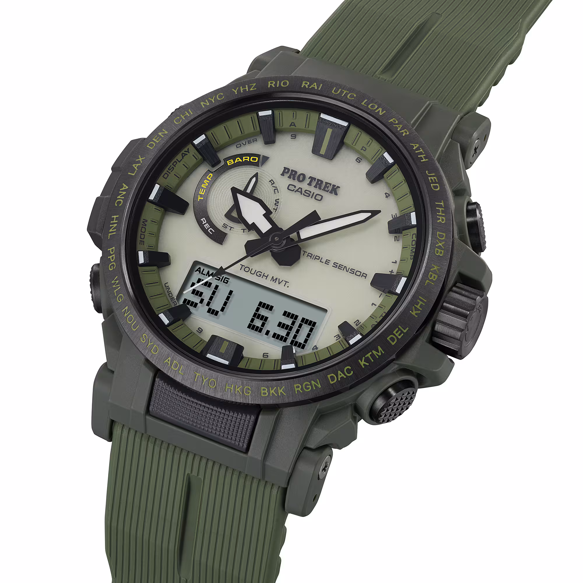 Casio Pro Trek PRW-61LD-3DR | Reloj con Triple Sensor y Tough Solar para Montañismo – Casio Perú Casio Pro Trek PRW-61LD-3DR | Reloj con Triple Sensor y Tough Solar para Montañismo - Imagen 4