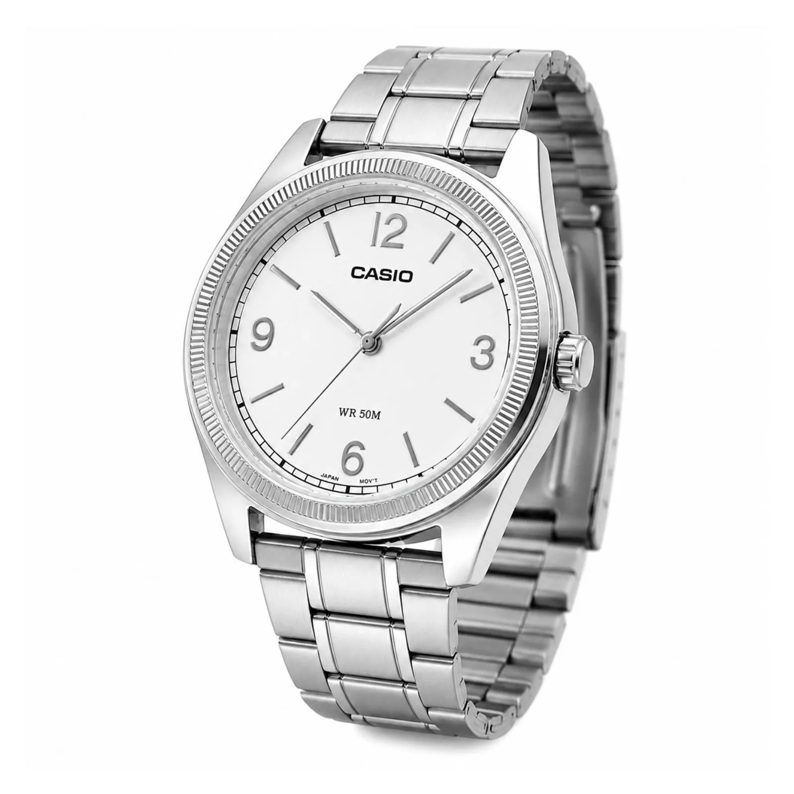 Reloj Casio MTP-B210D-7AVDF Hombre – Analógico Blanco Acero Inoxidable 50M – Casio Perú Reloj Casio MTP-B210D-7AVDF Hombre – Analógico Blanco Acero Inoxidable 50M - Imagen 3