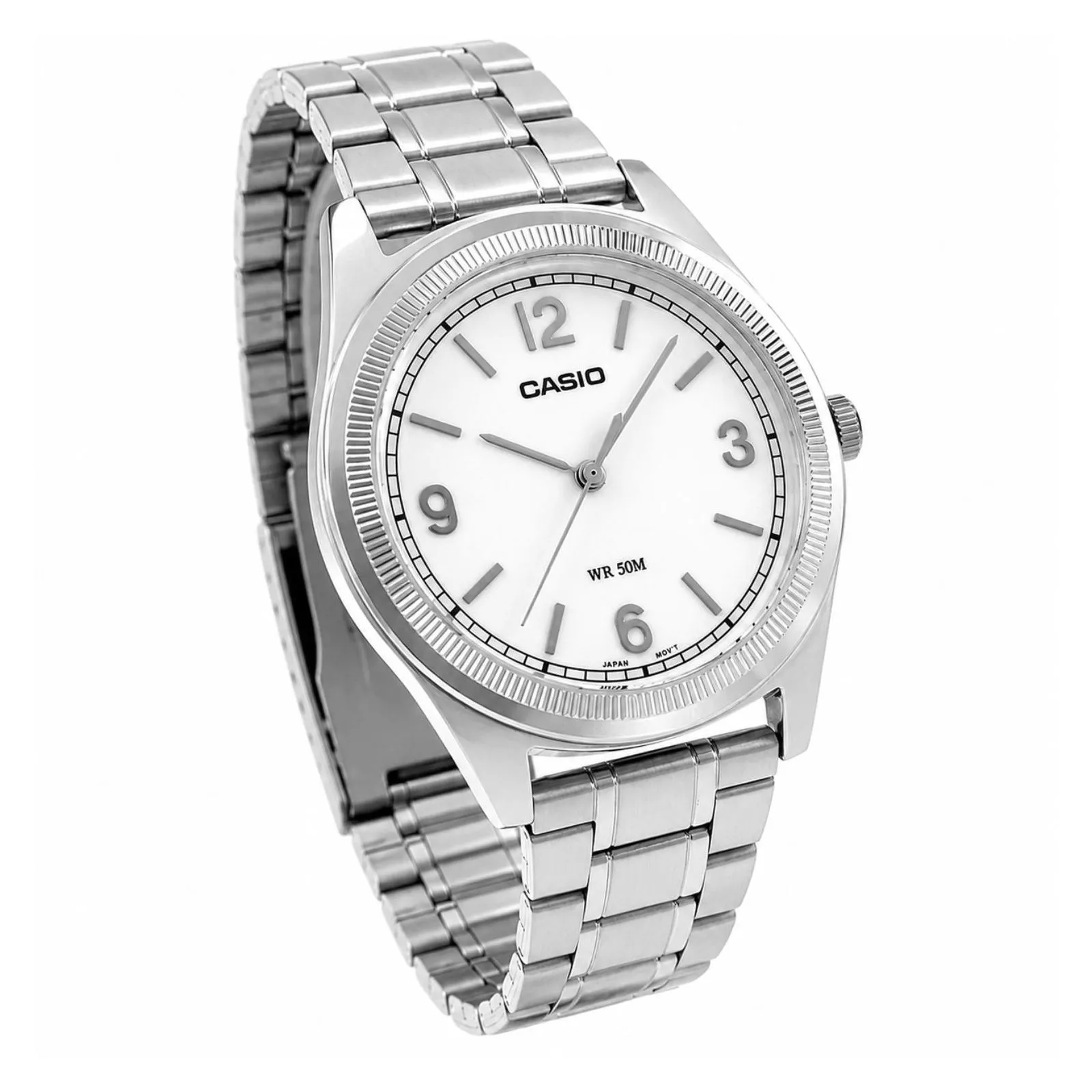 Reloj Casio MTP-B210D-7AVDF Hombre – Analógico Blanco Acero Inoxidable 50M – Casio Perú Reloj Casio MTP-B210D-7AVDF Hombre – Analógico Blanco Acero Inoxidable 50M - Imagen 2