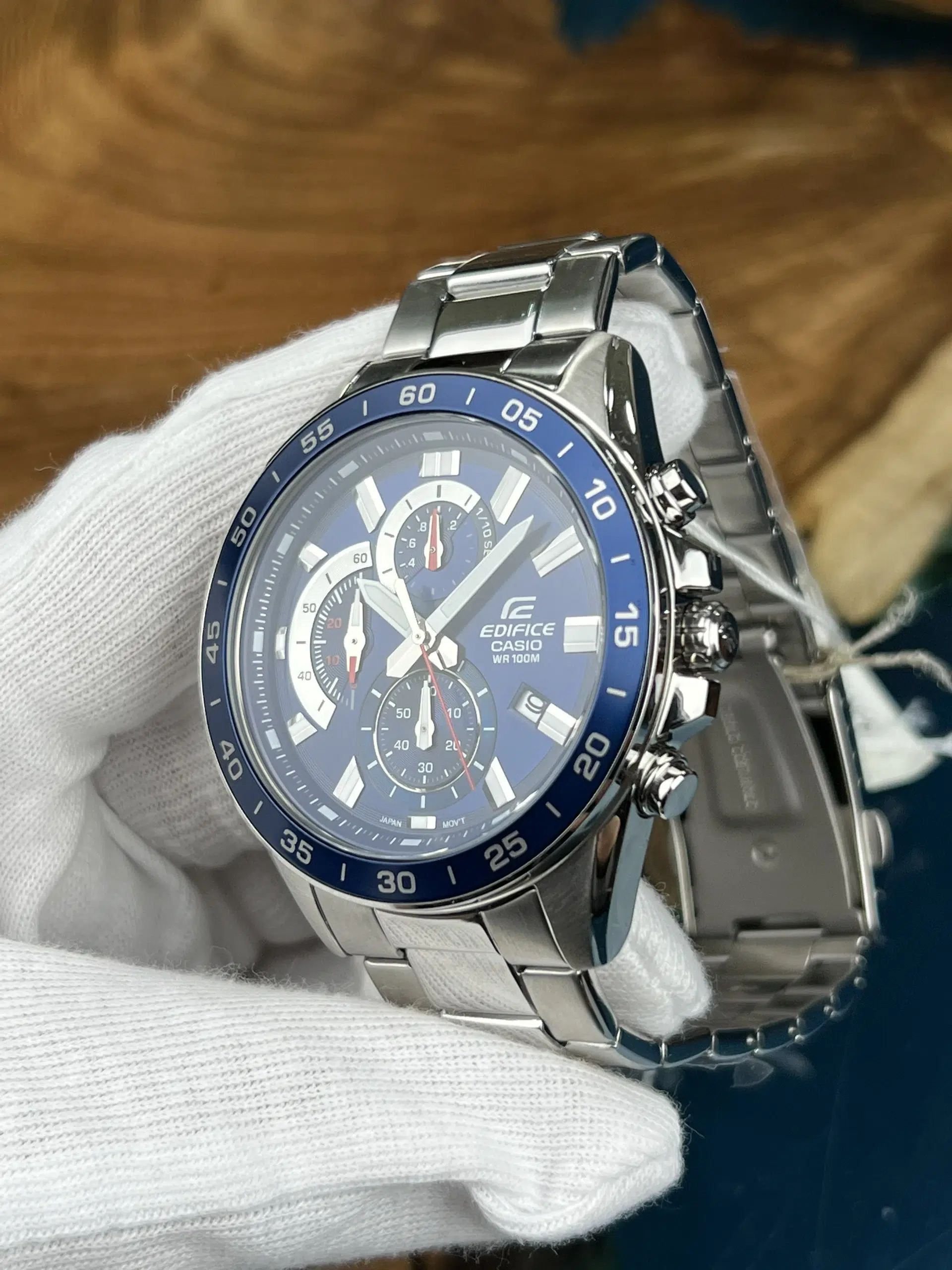 Reloj Casio Edifice EFV-550D-2AVUDF Hombre – Cronógrafo Azul Acero 100M – Casio Perú Reloj Casio Edifice EFV-550D-2AVUDF Hombre – Cronógrafo Azul Acero 100M - Imagen 3