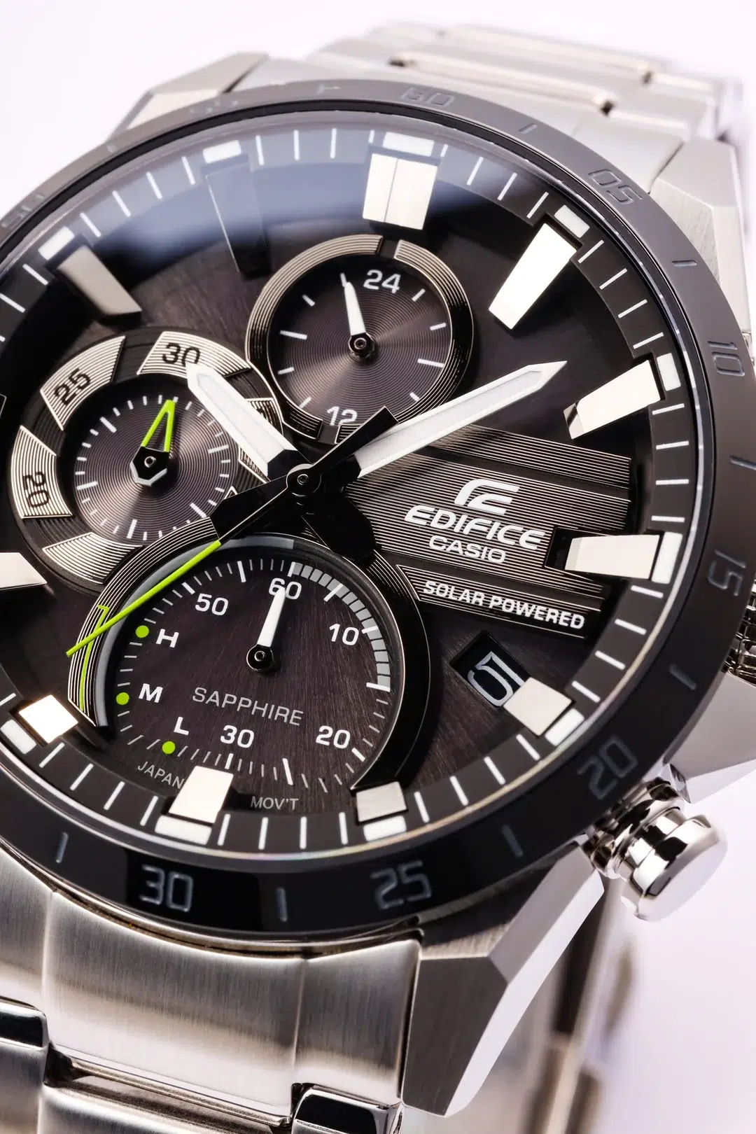 Reloj Casio Edifice EQS-940DB-1AVUDF Hombre – Cronógrafo Solar Negro Acero 100M – Casio Perú Reloj Casio Edifice EQS-940DB-1AVUDF Hombre – Cronógrafo Solar Negro Acero 100M - Imagen 3