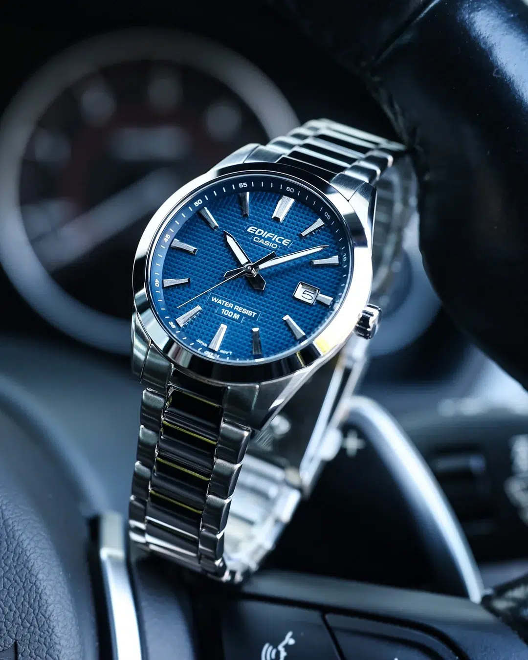 Reloj Casio Edifice EFV-160D-2AVDF Hombre – Acero Esfera Azul 100M – Casio Perú Reloj Casio Edifice EFV-160D-2AVDF Hombre – Acero Esfera Azul 100M - Imagen 2
