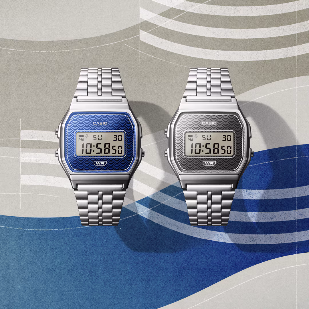Reloj Casio A159WEVJ-7DR Vintage Unisex – Digital Plateado Seigaiha Made in Japan – Casio Perú Reloj Casio A159WEVJ-7DR Vintage Unisex – Digital Plateado Seigaiha Made in Japan - Imagen 4