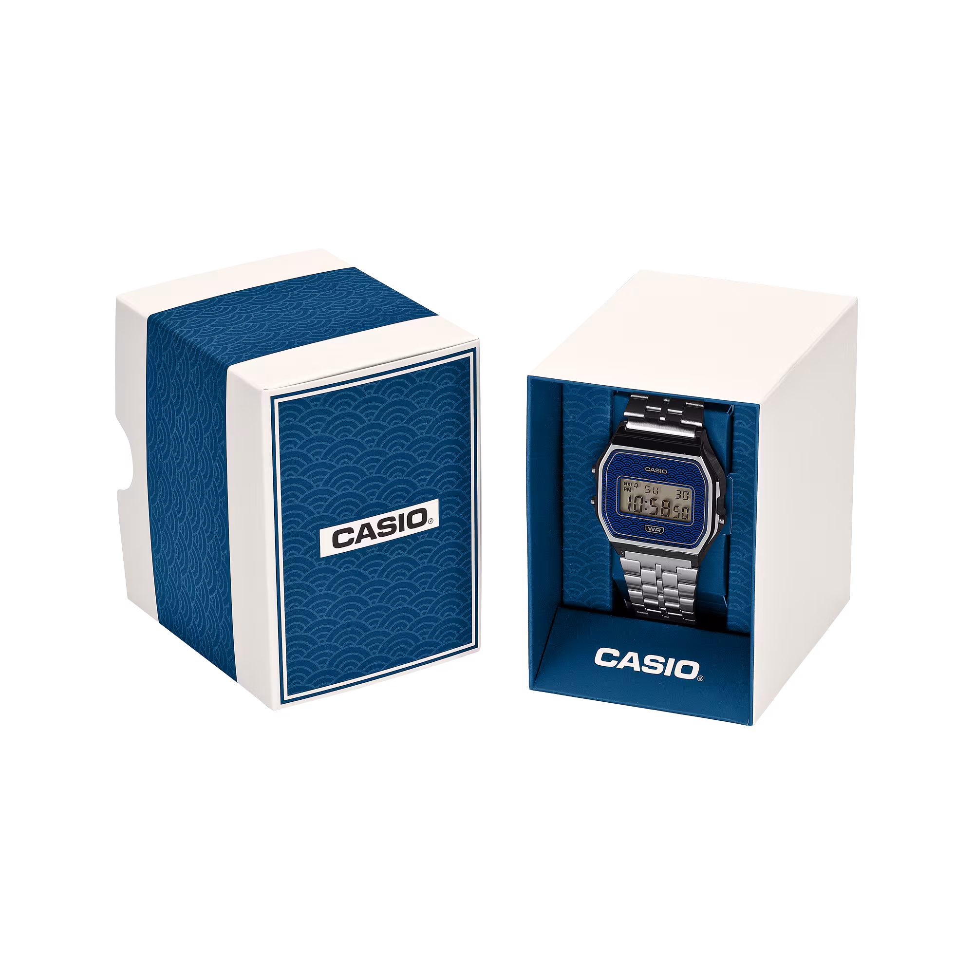 Reloj Casio A159WEVJ-7DR Vintage Unisex – Digital Plateado Seigaiha Made in Japan – Casio Perú Reloj Casio A159WEVJ-7DR Vintage Unisex – Digital Plateado Seigaiha Made in Japan - Imagen 3