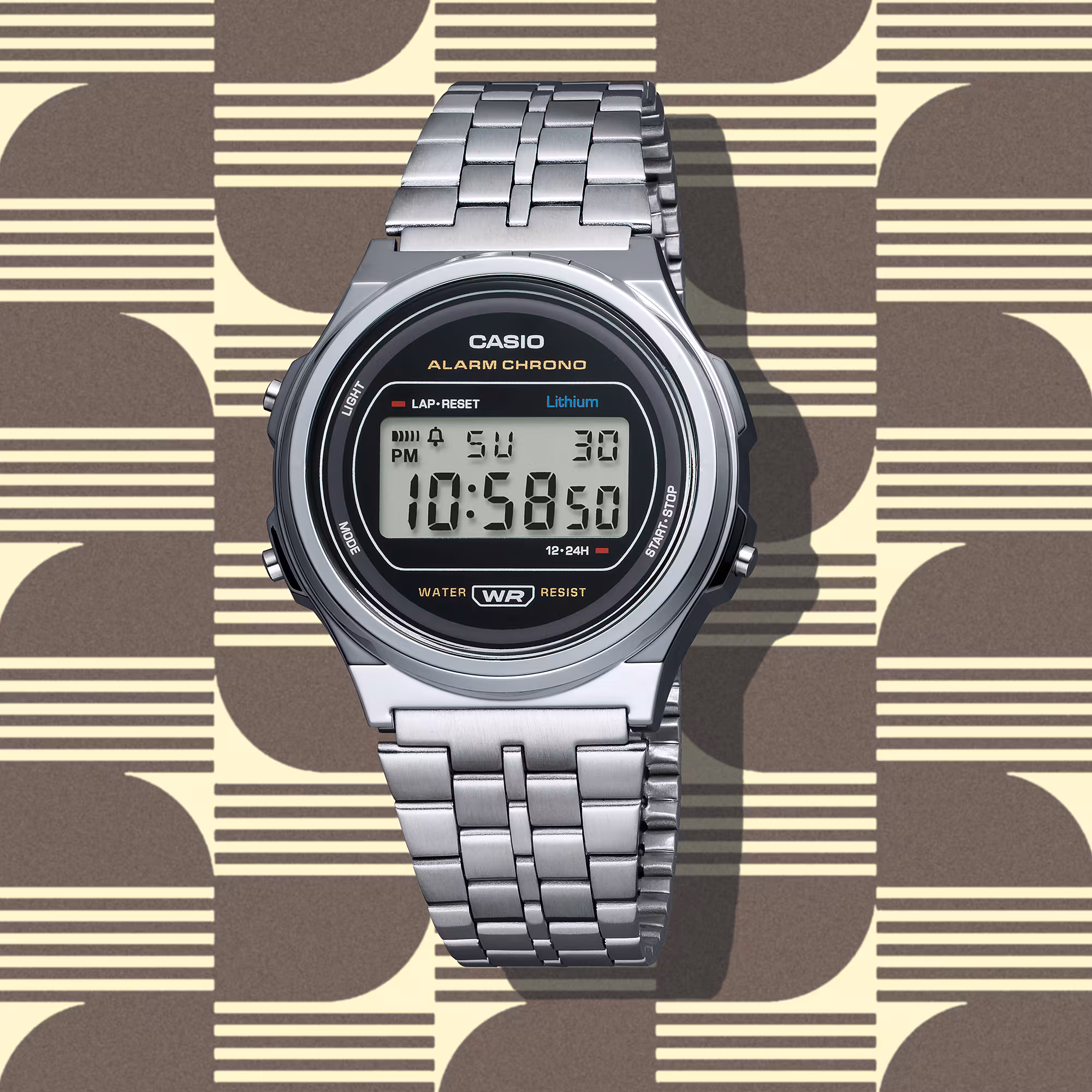 Reloj Casio Vintage A171WE-1ADF Unisex – Digital Plateado Negro Retro – Casio Perú Reloj Casio Vintage A171WE-1ADF Unisex – Digital Plateado Negro Retro - Imagen 2