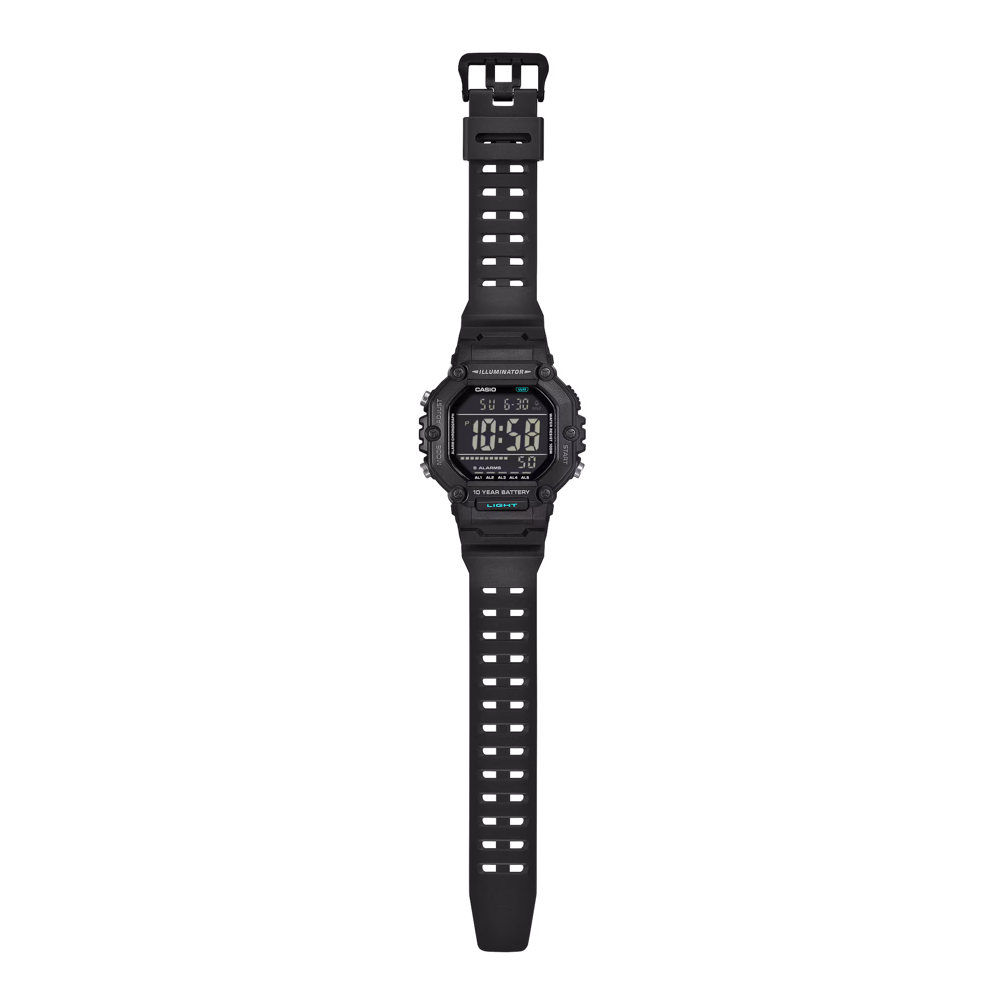 Reloj Casio AE-1600HX-1BVDF Hombre – Digital Deportivo Negro Correa Extralarga 100M – Casio Perú Reloj Casio AE-1600HX-1BVDF Hombre – Digital Deportivo Negro Correa Extralarga 100M - Imagen 3