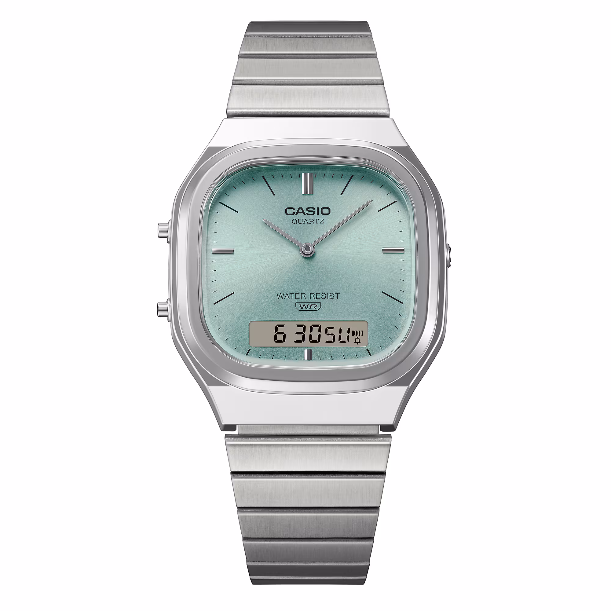 Reloj Casio Vintage AQ-240E-2A Unisex – Azul Claro Analógico Digital Acero – Casio Perú Reloj Casio Vintage AQ-240E-2A Unisex – Azul Claro Analógico Digital Acero - Imagen 8