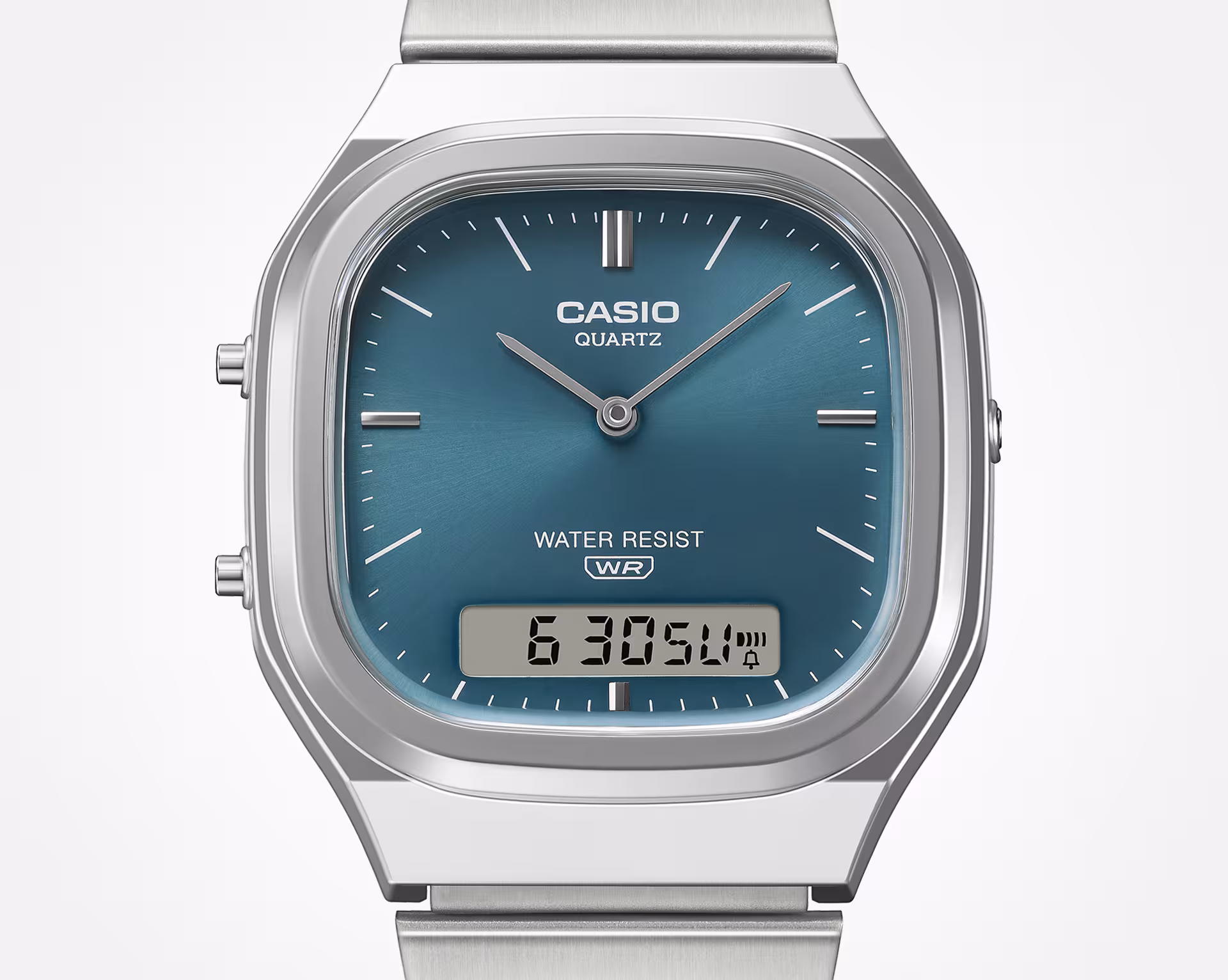 Reloj Casio Vintage AQ-240E-3A Unisex – Turquesa Analógico Digital Acero – Casio Perú Reloj Casio Vintage AQ-240E-3A Unisex – Turquesa Analógico Digital Acero - Imagen 4