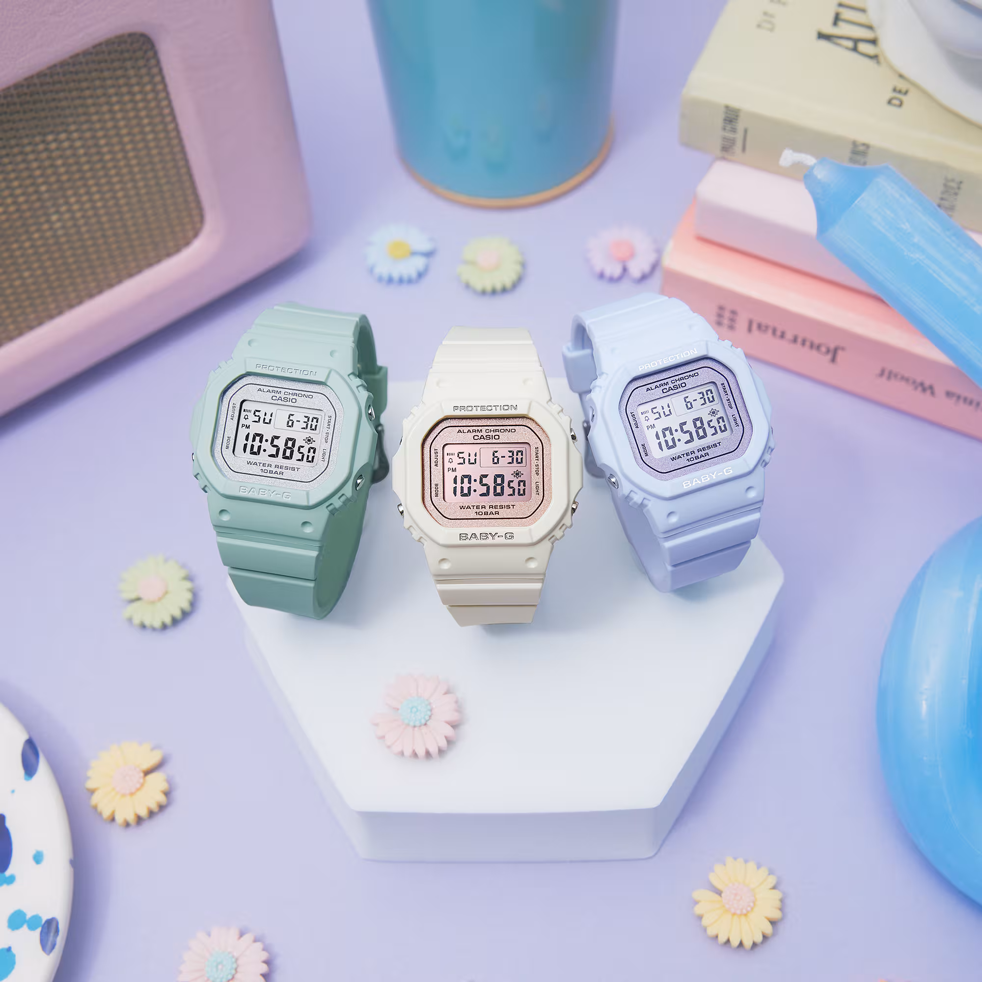Reloj Casio Baby-G BGD-565SC-4DR Mujer – Blanco Rosa Perlado 100M – Casio Perú Reloj Casio Baby-G BGD-565SC-4DR Mujer – Blanco Rosa Perlado 100M - Imagen 4