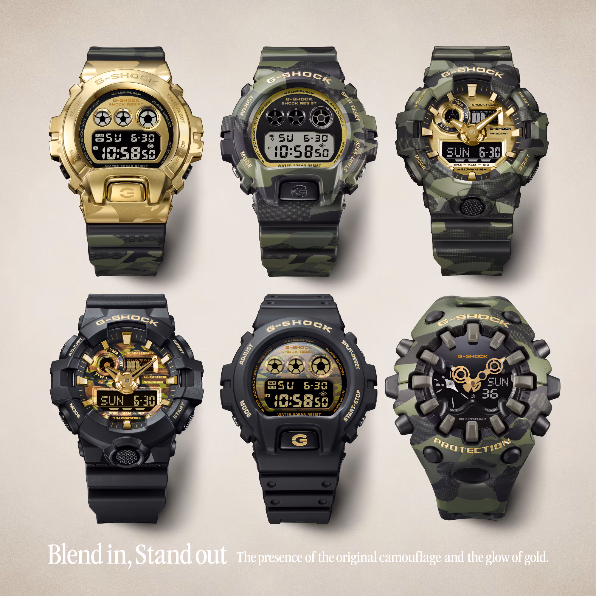 Reloj Casio G-Shock GA-700CMG-3ADR Hombre – Bold Camo Verde Dorado 200M – Casio Perú Reloj Casio G-Shock GA-700CMG-3ADR Hombre – Bold Camo Verde Dorado 200M - Imagen 7