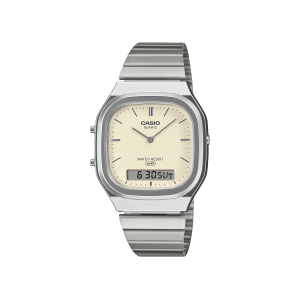Casio AQ-240E-7A2 original Vintage blanco analógico digital