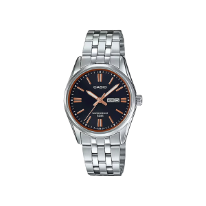 Casio MTP-1335D-1A2VDF reloj hombre negro acero día fecha 50M