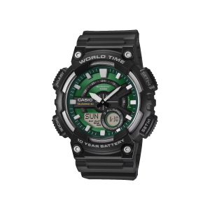 Reloj Casio AEQ-110W-3A2VDF analógico digital esfera verde