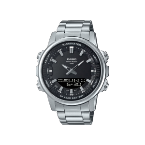 Reloj Casio AMW-880D-1AVDF analógico digital acero negro