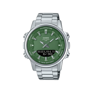 Reloj Casio AMW-880D-3AVDF analógico digital acero verde