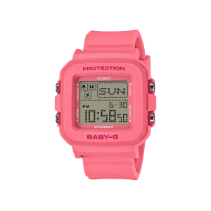 Reloj Casio Baby-G BGD-10KH-4 rosa con holder corazón