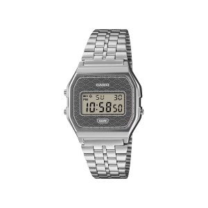 Reloj Casio A159WEVJ-7DR Vintage Made in Japan plateado Seigaiha