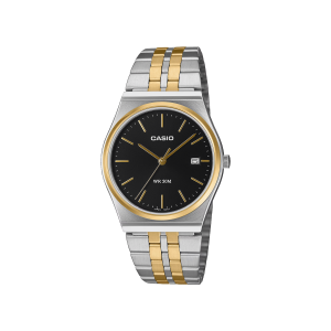 Casio MTP-B145SG-1AV original bicolor dorado plateado esfera negra
