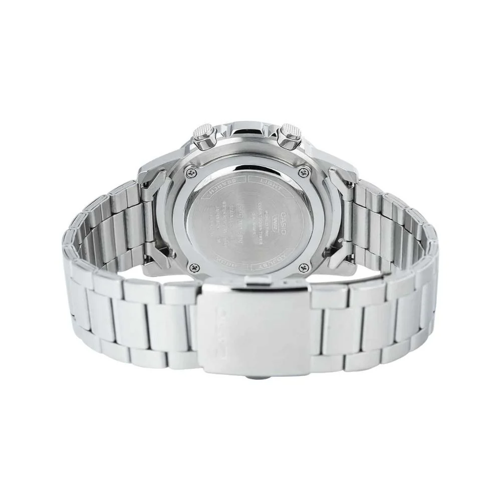 Reloj Casio AMW-880D-2A1VDF Hombre – Analógico Digital Acero Azul Batería 10 Años 50M – Casio Perú Reloj Casio AMW-880D-2A1VDF Hombre – Analógico Digital Acero Azul Batería 10 Años 50M - Imagen 4