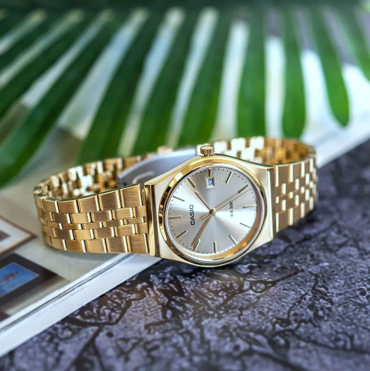 Reloj Casio MTP-B145G-9AVDF Hombre – Dorado Retro Acero 50M – Casio Perú Reloj Casio MTP-B145G-9AVDF Hombre – Dorado Retro Acero 50M - Imagen 4
