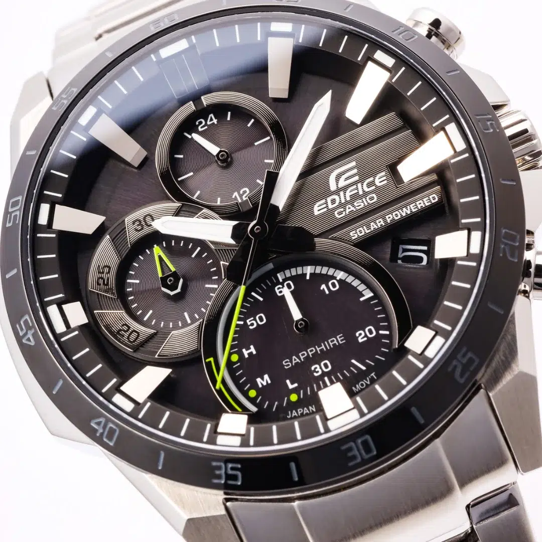 Reloj Casio Edifice EQS-940DB-1AVUDF Hombre – Cronógrafo Solar Negro Acero 100M – Casio Perú Reloj Casio Edifice EQS-940DB-1AVUDF Hombre – Cronógrafo Solar Negro Acero 100M - Imagen 2