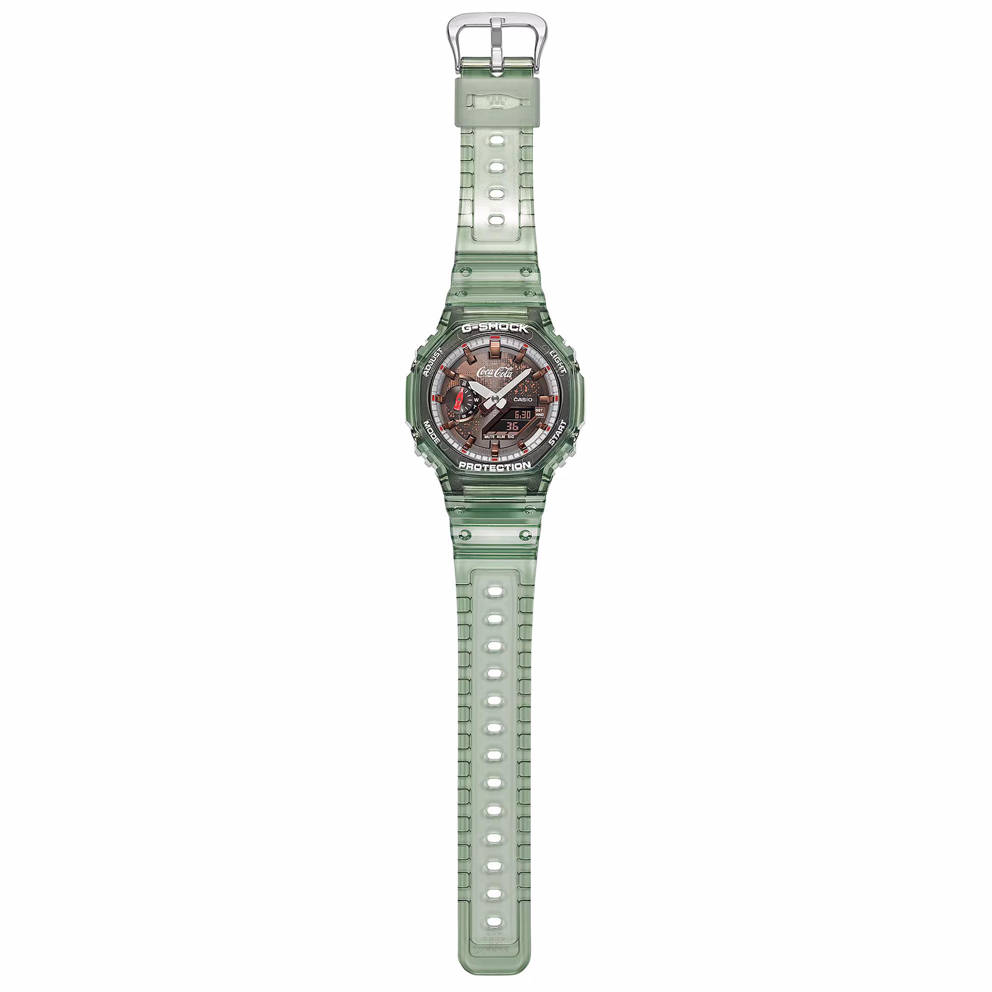 Reloj Casio G-Shock GA-2100CC-3A Coca-Cola Hombre – Verde Transparente 200M – Casio Perú Reloj Casio G-Shock GA-2100CC-3A Coca-Cola Hombre – Verde Transparente 200M - Imagen 8