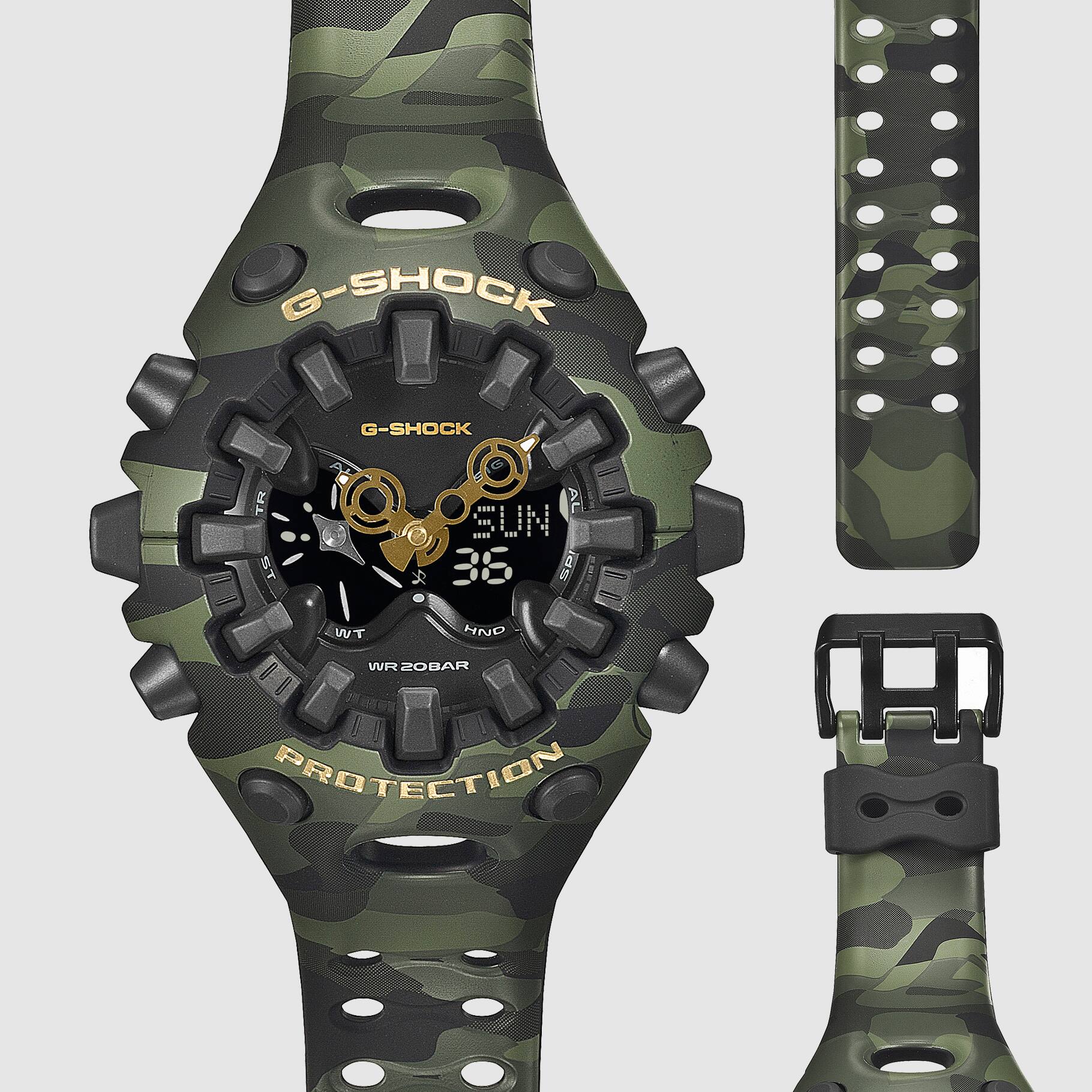 Reloj Casio G-Shock GA-V01CMG-3ADR Hombre – Analógico Digital Camuflaje Verde Dorado 200M – Casio Perú Reloj Casio G-Shock GA-V01CMG-3ADR Hombre – Analógico Digital Camuflaje Verde Dorado 200M - Imagen 5