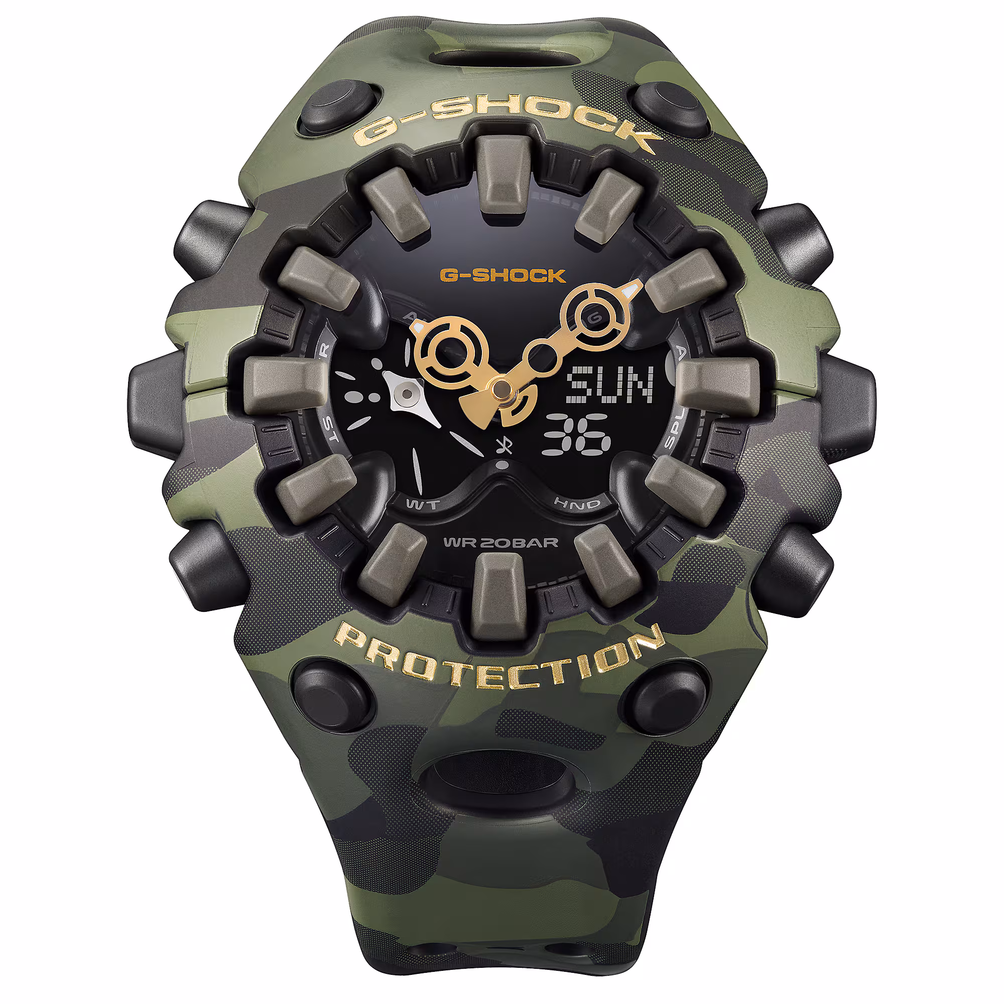 Reloj Casio G-Shock GA-V01CMG-3ADR Hombre – Analógico Digital Camuflaje Verde Dorado 200M – Casio Perú Reloj Casio G-Shock GA-V01CMG-3ADR Hombre – Analógico Digital Camuflaje Verde Dorado 200M - Imagen 3